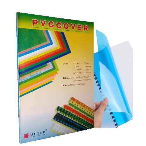 A4 PVC Cover - 100 Pieces - Blue
