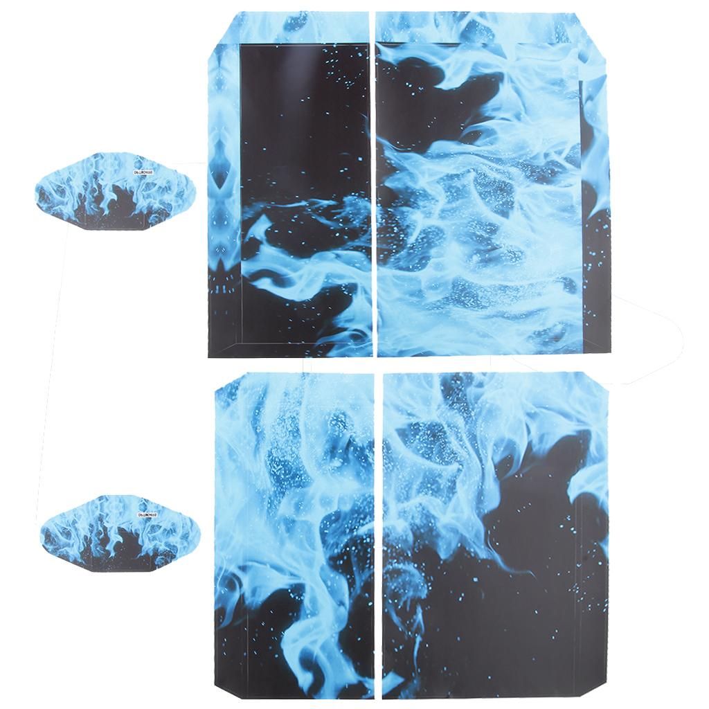 Ice  Whole Body Wrap  Decal Sticker For PS4 Blue  Fire