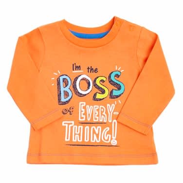 Toddler Slogan Long Sleeve Top