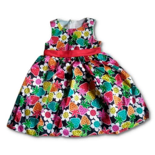 Strawberry Multi Shantung Dress