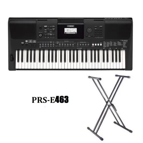 Yamaha Psr -e463 Portable Keyboard With Yamaha Adapter And Stand