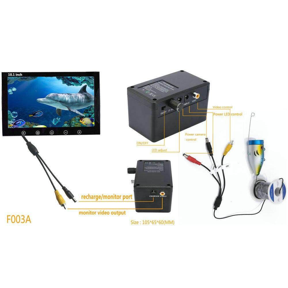 10Inch LCD Professional Fish Finder Underwater Video HD Camera EU Plug Eurocode 50m