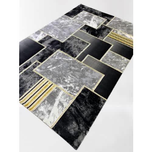 5/7ft Center Rug - Black