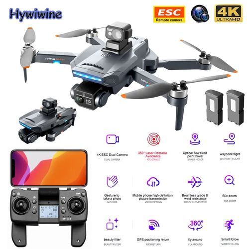 4K Obstacle Avoidance K918 MAX GPS Drone With Extra Batteries