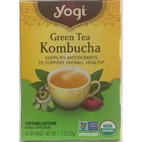 Green Tea Kombucha To Support Overall Health - 16 Tea Bags