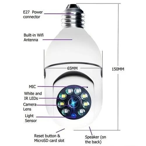 E27 Bulb Camera Video Surveillance Camera