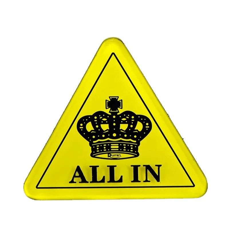 Poker All IN Crystal Acrylic Poker Game All-in Button Big 11.5cm