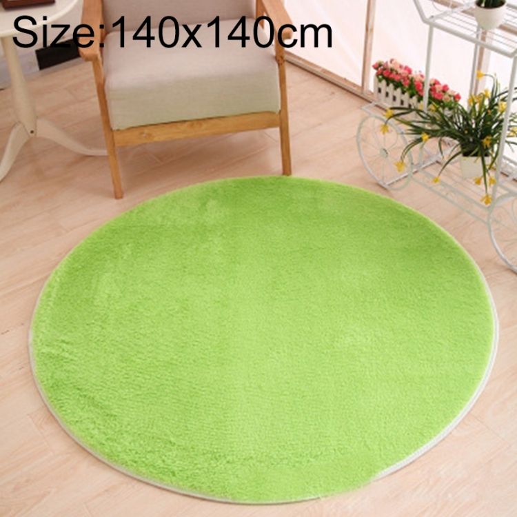 Round Carpet Soft Fleece Mat Anti-Slip Area Rug