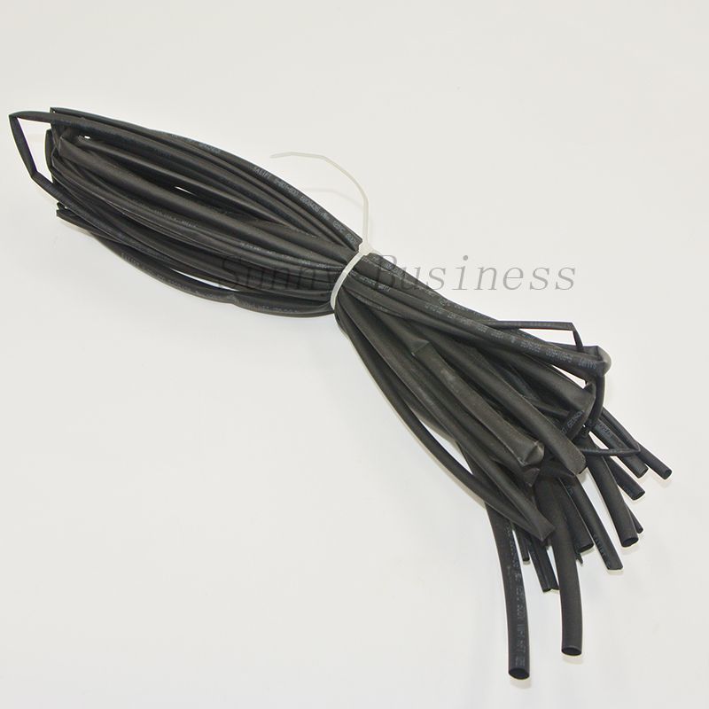 10meter/lot Heat Shrink Tubing Heatshrink Tubing Sleeving Kit Red Black Color 1.5mm 2mm 3mm 4mm 5mm