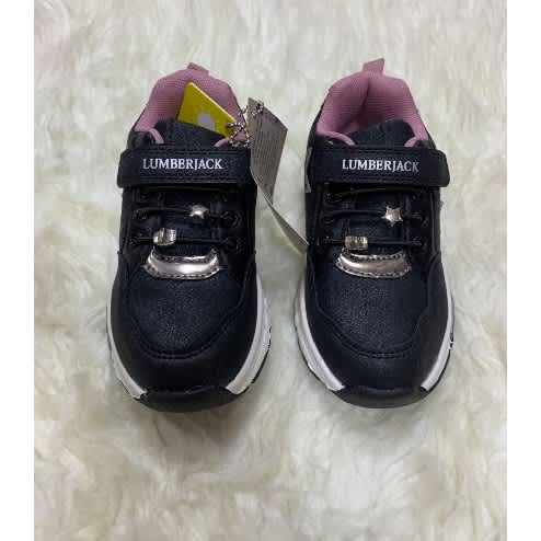 Girls Star Sneakers - Black