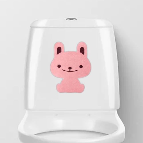 Cartoon Animals Toilet Deodorant Stickers - Closet Fragrance Sticker-Pink