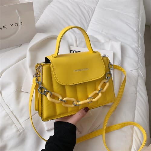 Crossbody Hand Bag - Yellow