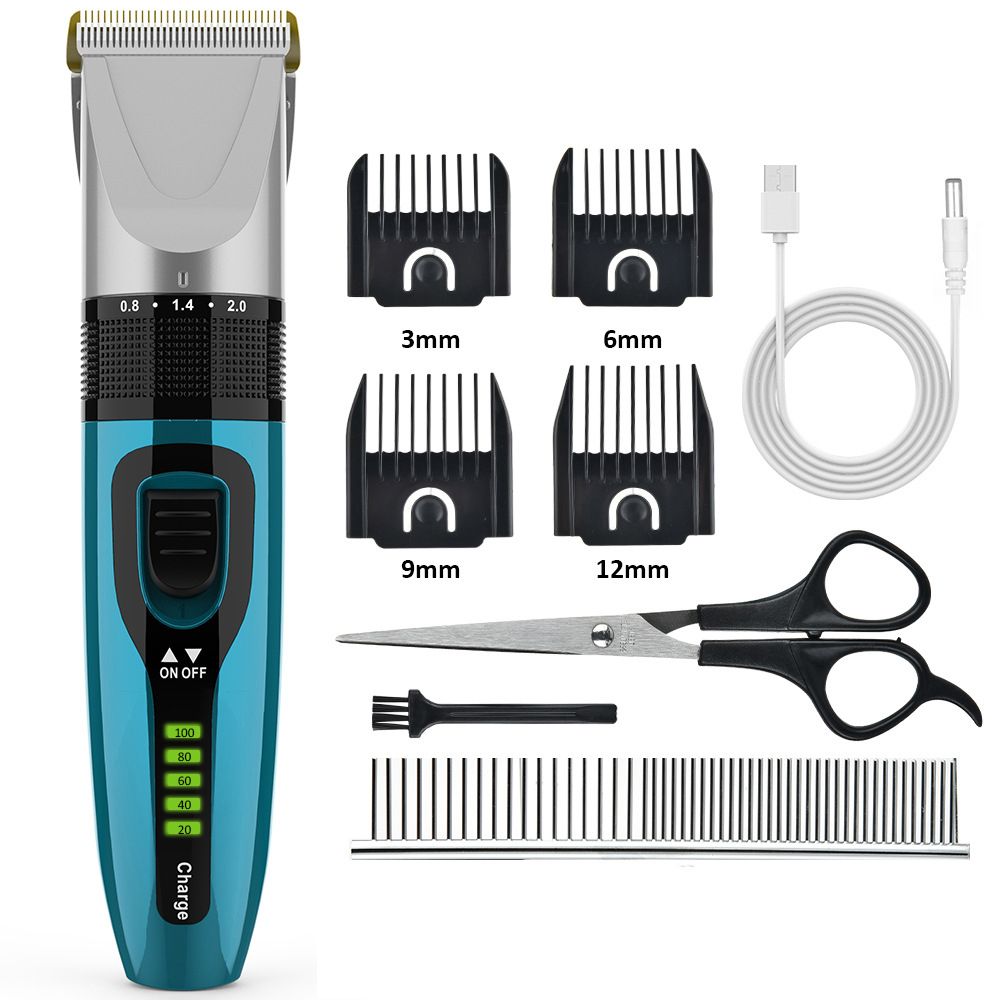 Pet Hair Clipper Set For Cats And Dogs Electric  Low Noise Hair Clipper Combination Pet Groomer Kit