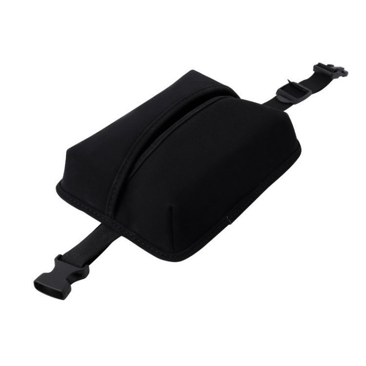 Car Hanging Armrest Box Tissue Box Upgraded Black