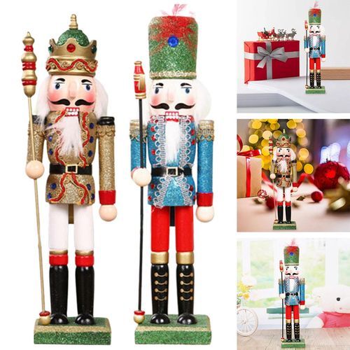 2Pcs Festive Soldier Swordsman Nutcracker Christmas
