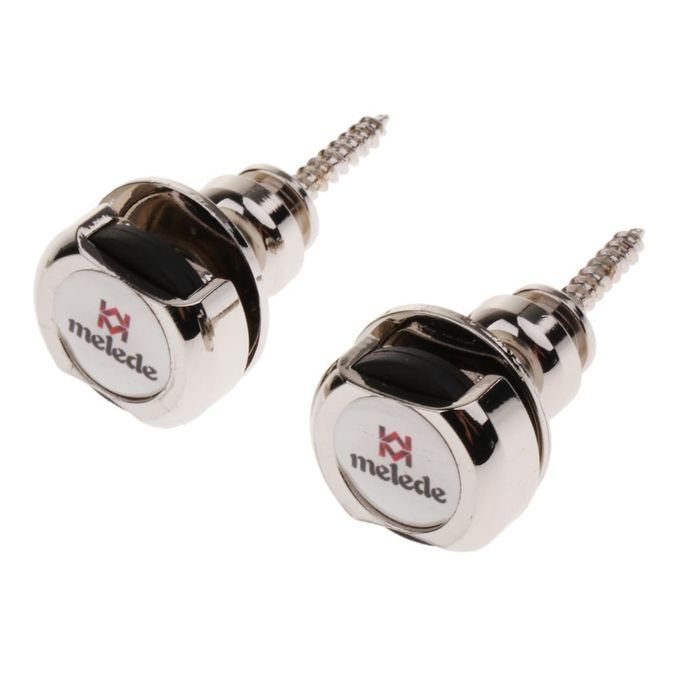 2Pcs Metal Automatic Guitar Strap Lock Button Musical Instrument