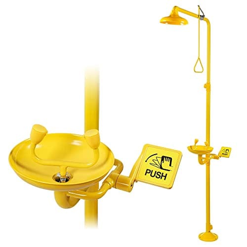 Galvanised Steel Combination Eyewash And Shower Station, S100