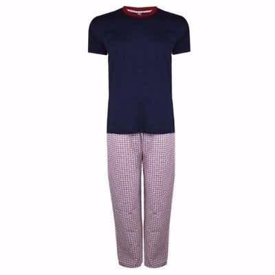 Men's Short Sleeve Premium Cotton Sleepwear - Multicolour