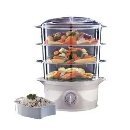 Compact 3-tier Food & Vegetables Steamer - 9l - 800w