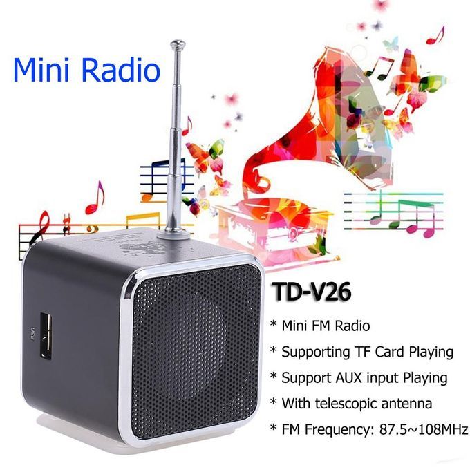 Mini FM Radio Receiver Digital Speaker Mp3 Music Player USB