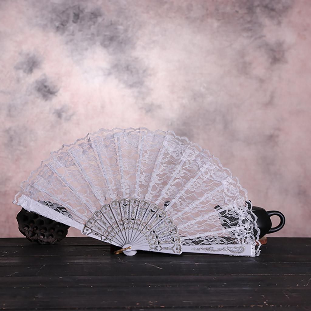 Dance Handheld Flower K10 Best Fan Chinese Gift And Folding Brand Quality Party Wedding New High Decoration Lace Silk