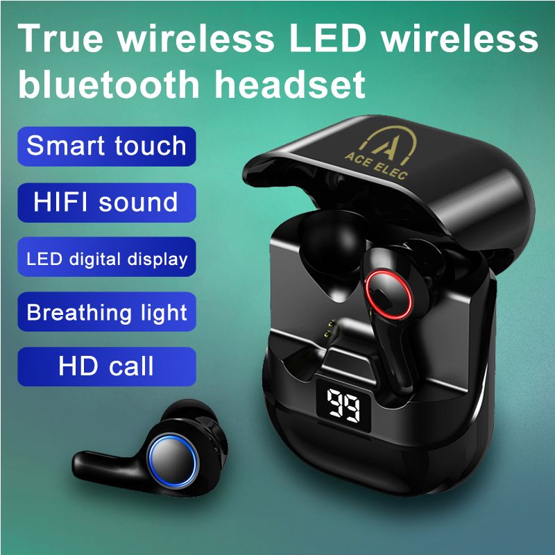 2023 New Upgraded PT08 40-hour Playtime ENC True Wireless Earbuds