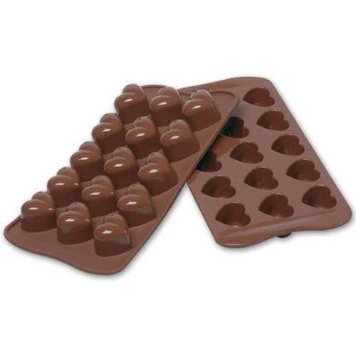 Heart Shaped Non-stick Silicone Chocolate Candy Mould -15 Spaces