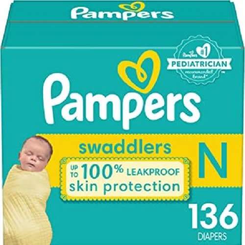 Diapers Newborn/size 0 (< 10 Lb), 136 Count