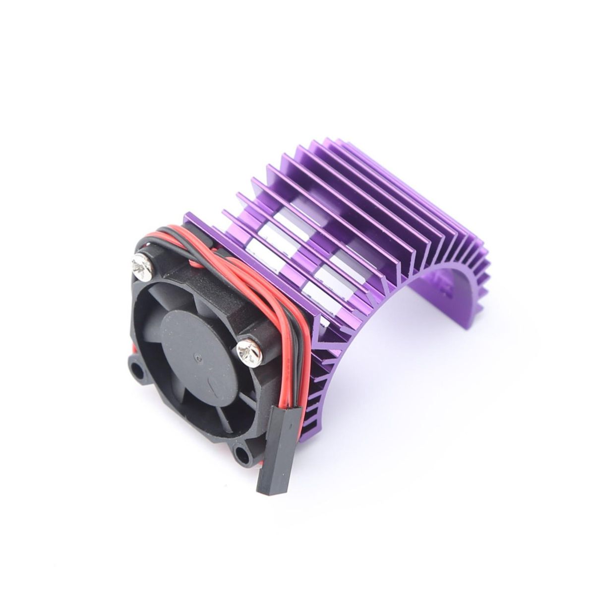 3650 Motor Heat Sink and Cooling Fan Purple Set  Replacement  for 1/10 HSP Remote Control Car 540 550 3660 Motor Parts