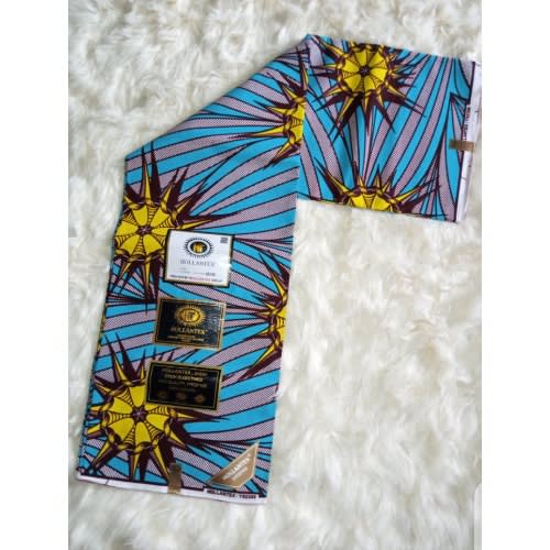 High Quality Super Wax Block Prints Super Hollantex Ankara -Tale Green And Yellow