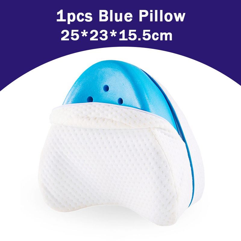 Body Memory Cotton Leg Pillow Home Foam Pillow-1pcs Blue Pillow