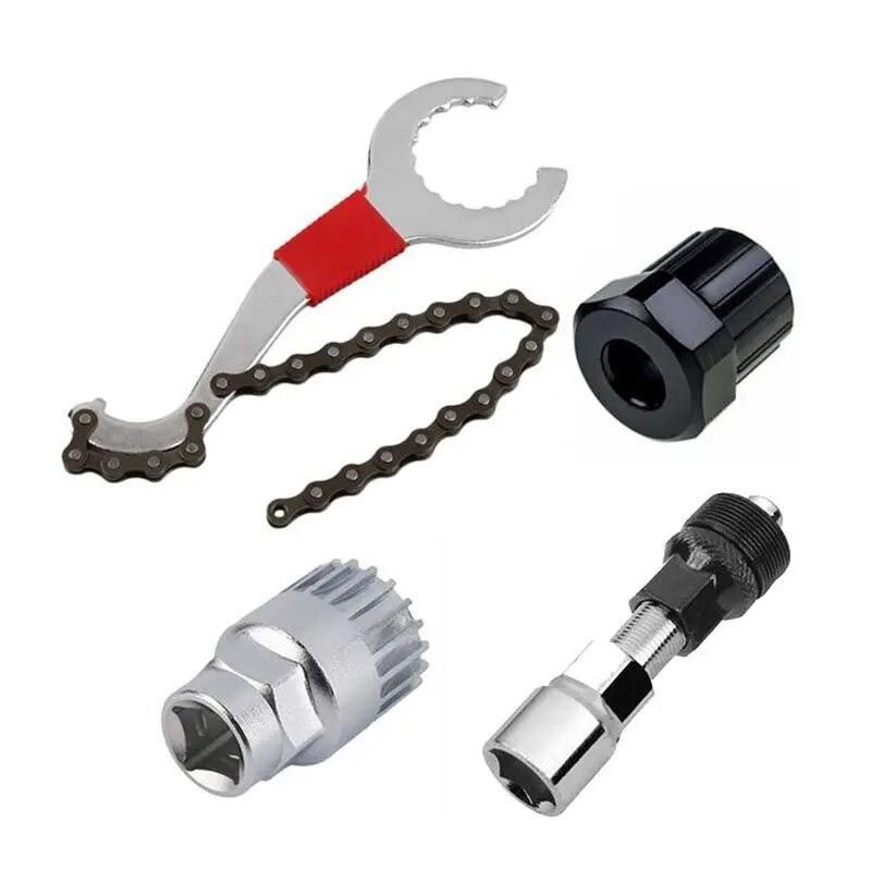 Mountain Bike Repair Tool Kits Bicycle Chain Removal / Bracket Remover / Freewheel Remover / Crank Puller Remover Outdoor sports