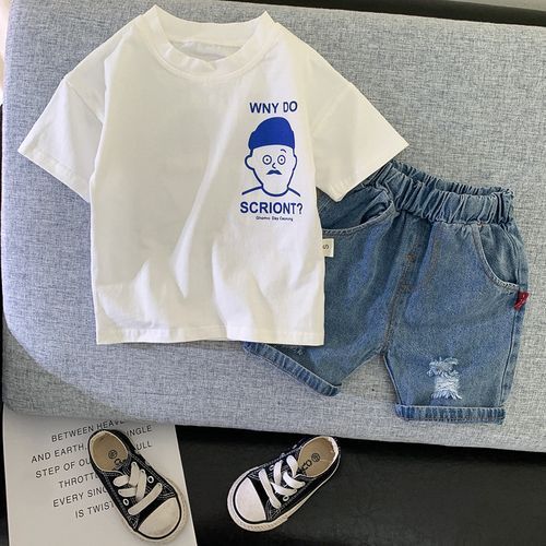 Children's Two Piece Short Sleeve Shorts