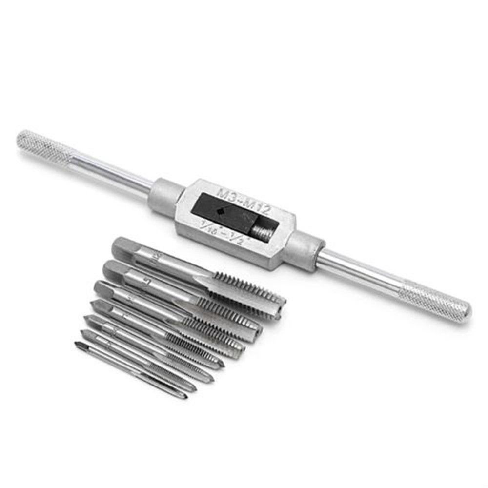 8pcs Thread Metric Machine Hand Screw Thread Plug Taps Set