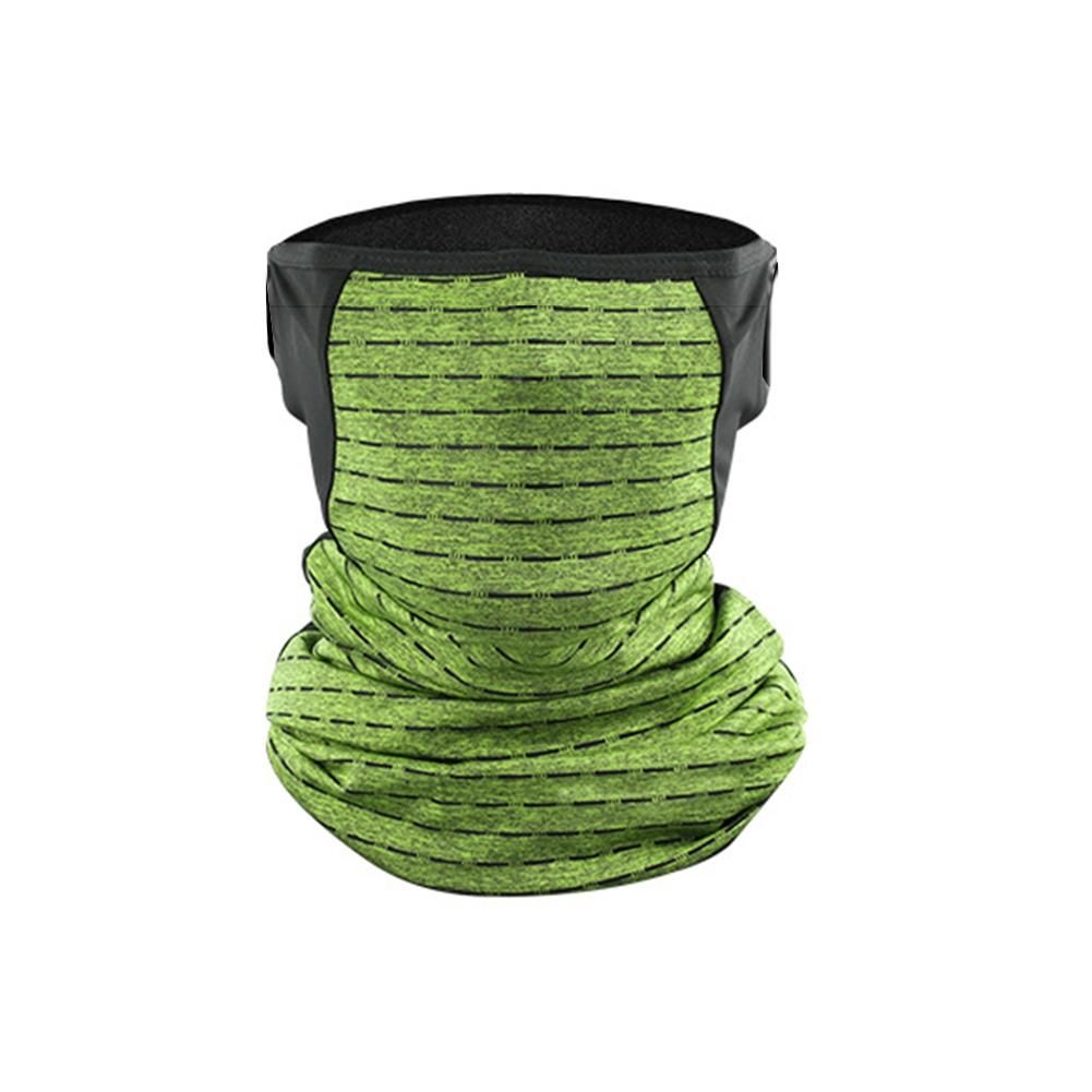 Unisex Outdoor UV Protection Hanging Ear Bandana Face-Green