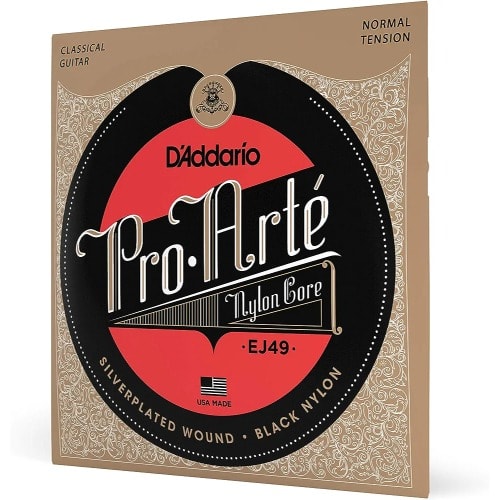 EJ49 Pro-Arte Black Nylon Classical Guitar Strings