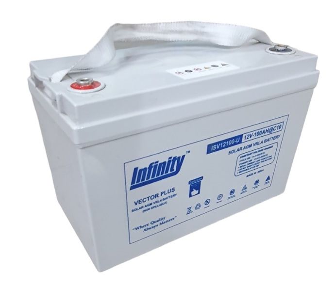 ISV12100-U 12V100AH @C10 Solar AGM VRLA Battery SMF