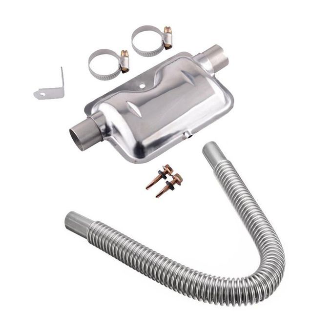 120 M Stainless Steel Exhaust Hose 25mm Exhaust Parking Heater With  Uffer-silver