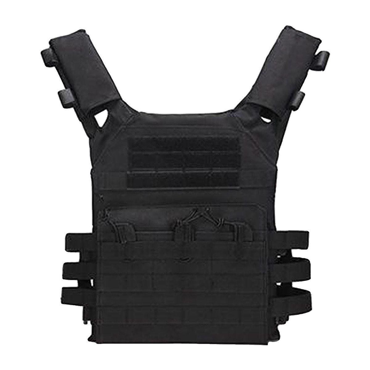 Mens Gaming Vest  Vest Multiple Pouches  Training Black