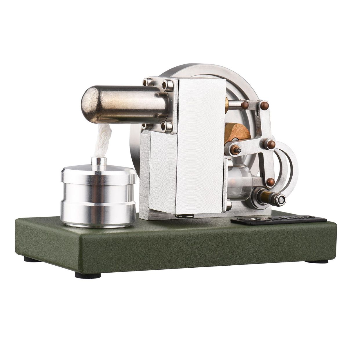 Mini Hot Air Stirling Engine Motor Model External Combustion Steam Power Physics Experiment Educational Science Gift for Students Teachers Adults