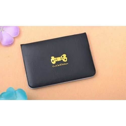 Ribbon Bow Card Holder-12 Slots (black)