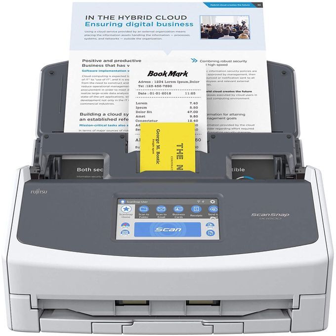 Scansnap Ix1600 Document Scanner - Desktop, A4, Double Sided With Wifi,