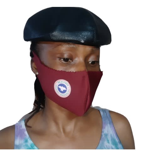 Redeem Plain Breathable Protective Face Mask - Burgundy