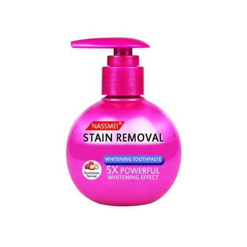 Nassmei Teeth Whitening Tooth Paste Stain Removal - Pink
