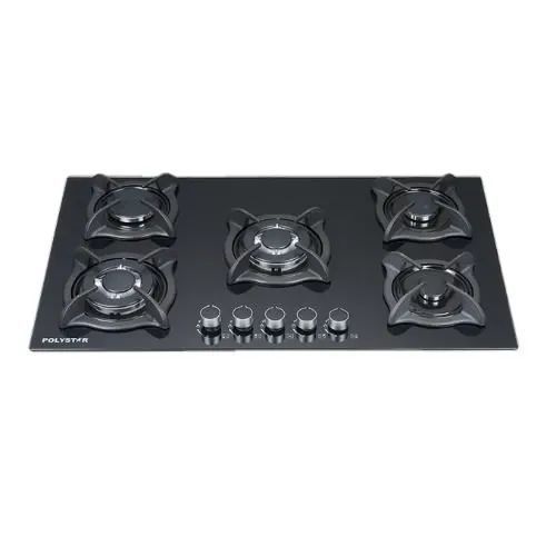 Thick Tempered Glass 5 Built-In Hob  Gas Cooker