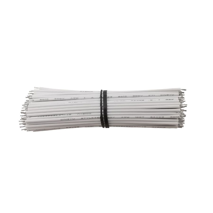 100Pcs 24AWG Tin-Plated Breadboard Cable 3456810cm