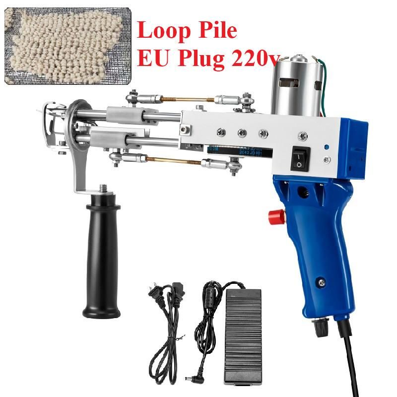 Electric Carpet Tufting Gun Hand Gun Carpet Weaving Flocking Machines Loop Pile Cut pile Knitting Machines Industrial Tapestry
