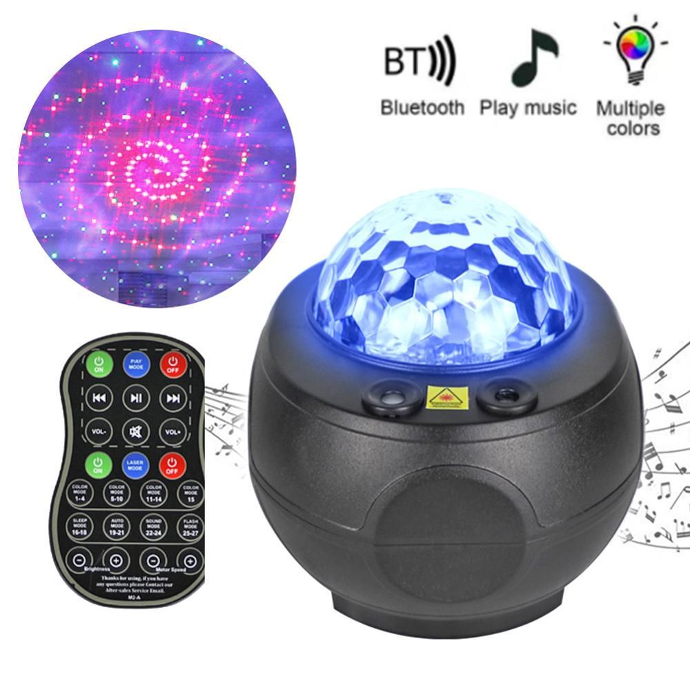 V Colorful Starry Sky Galaxy  Blueteeth USB Voice Control Music Player LED Night Light USB Charging Sunset Lamp