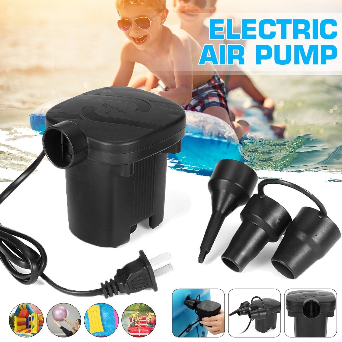 Inflatable Mattress Inflator Pump Swimming Pools Accessories