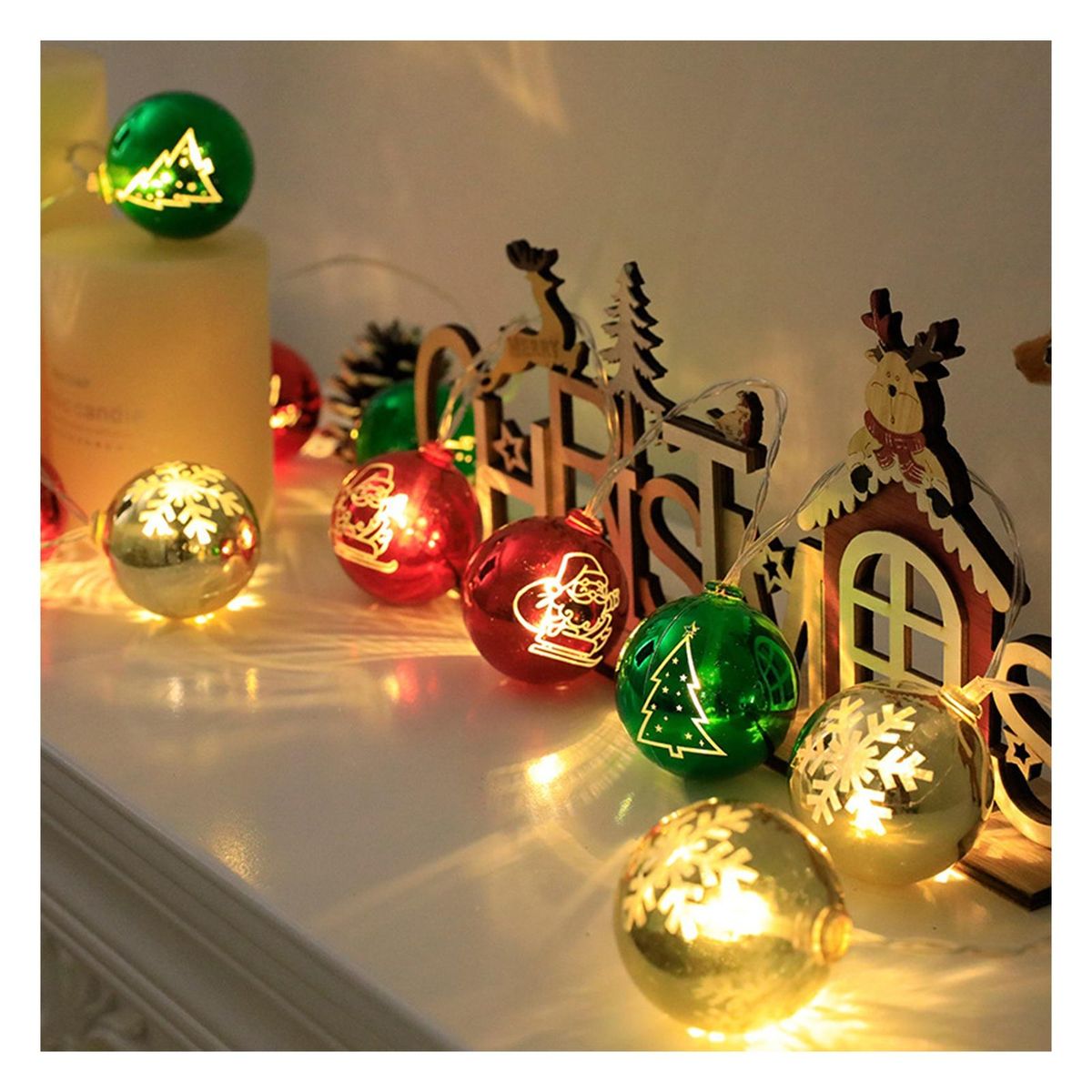 Outdoor Holiday Santa Claus Led Lights Festive Waterproof for Weddings K
